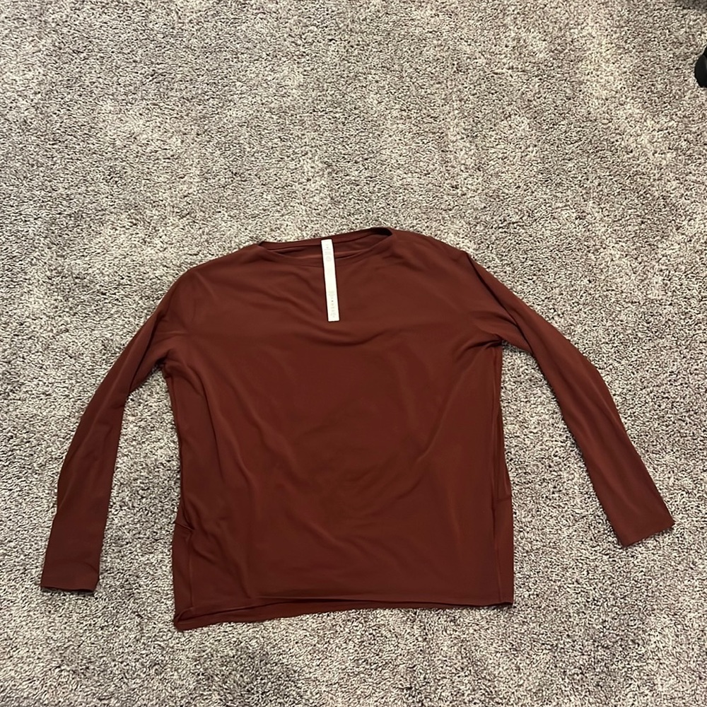 Womens Lululemon Back In Action Long Sleeve Shirt